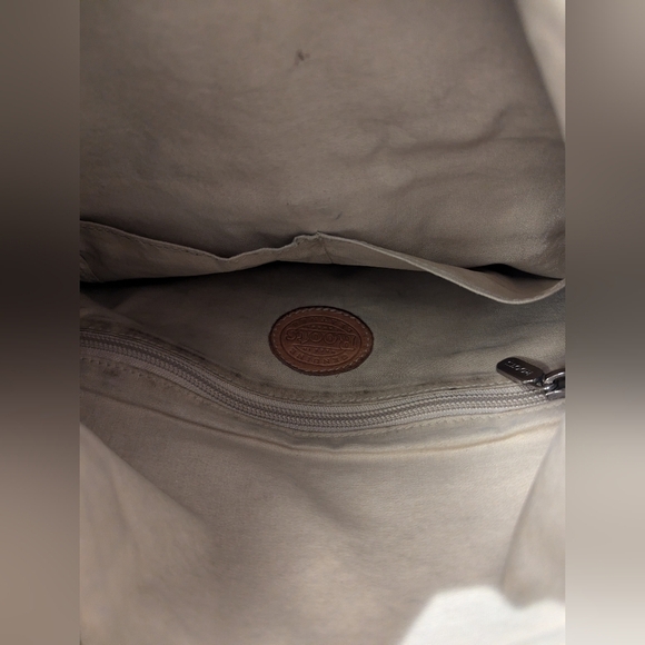 Roots Canada Brown distressed rustic leather convertible bag Large - Picture 13 of 15